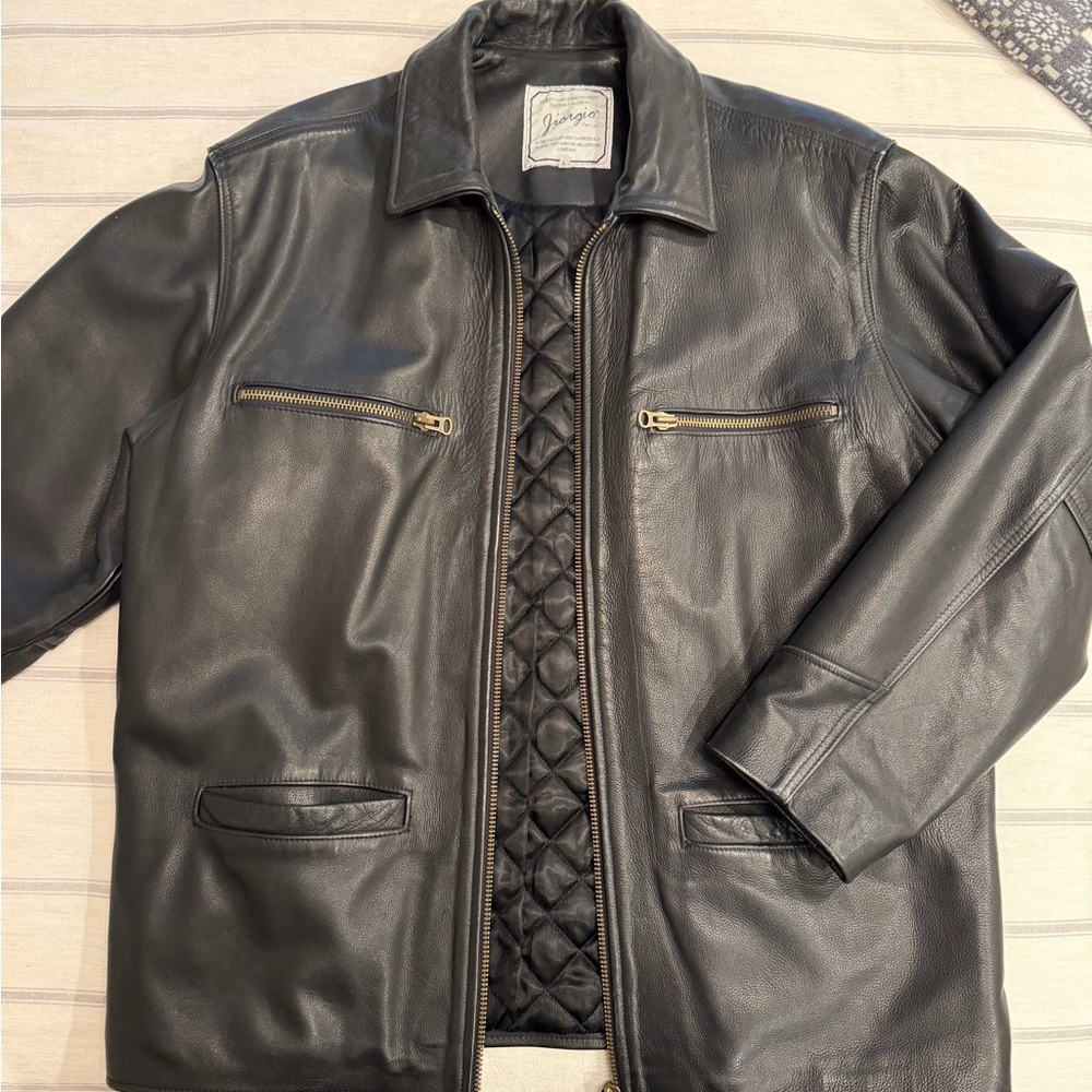 Leather Black Jacket for Men